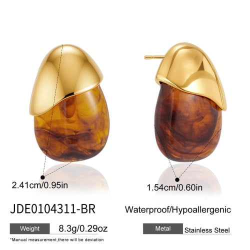 Boucles d’oreilles en acier – E0104311-BR