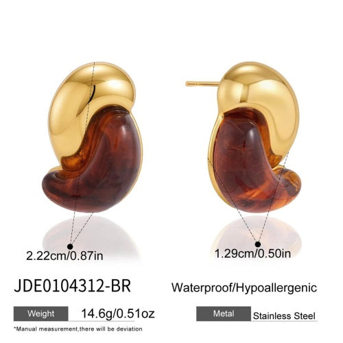 Boucles d’oreilles en acier – E0104312-BR