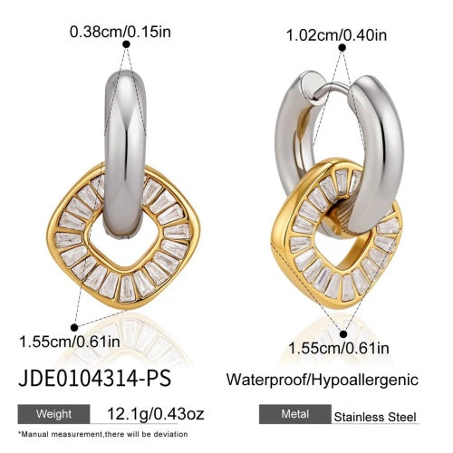 Boucles d’oreilles en acier – E0104314-PS