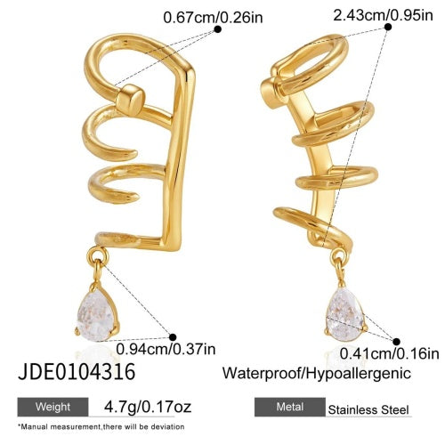 Boucles d’oreilles en acier – E0104316