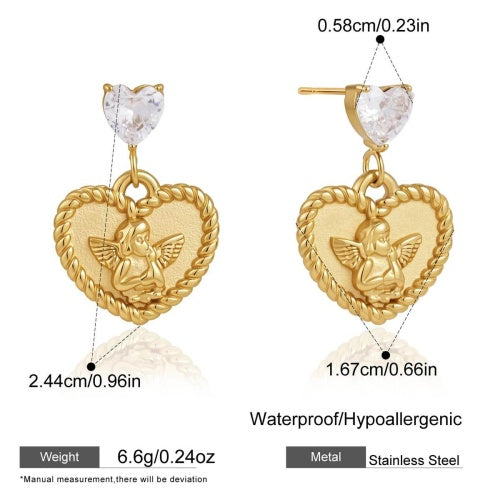 Boucles d’oreilles en acier – E0104317