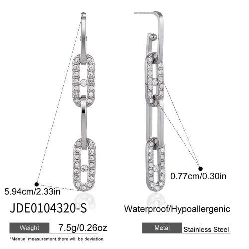 Boucles d’oreilles en acier – E0104320-S