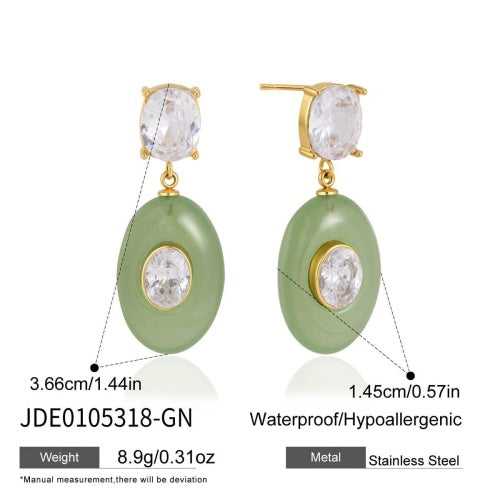BOUCLES D’OREILLES ACIER REF E0105318-GN