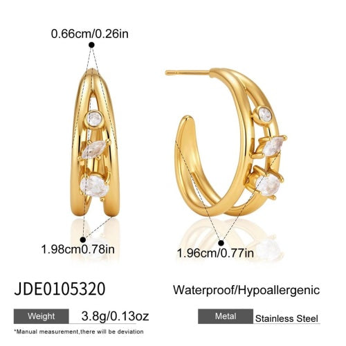 Boucles d’oreilles en acier – E0105320