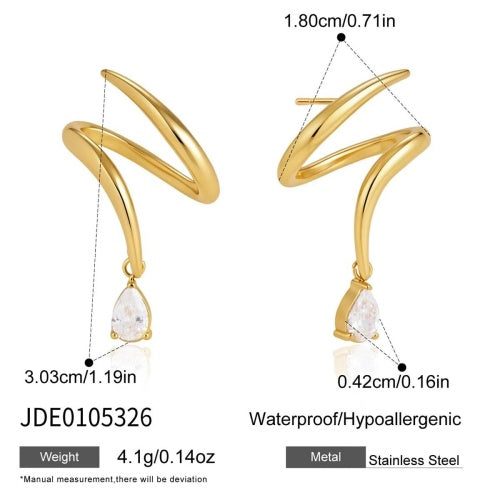 Boucles d’oreilles en acier – E0105326