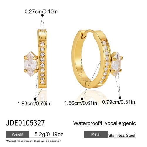 Boucles d’oreilles en acier – E0105327