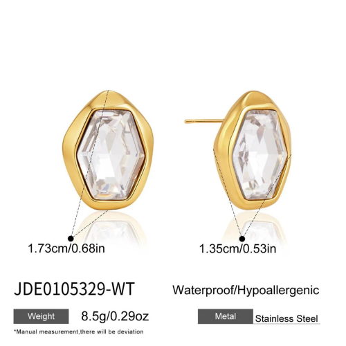 BOUCLES D’OREILLES ACIER REF E0105329-WT