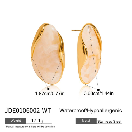 Boucles d’oreilles en acier – E0106002-WT