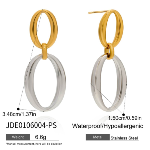 Boucles d’oreilles en acier – E0106004-PS