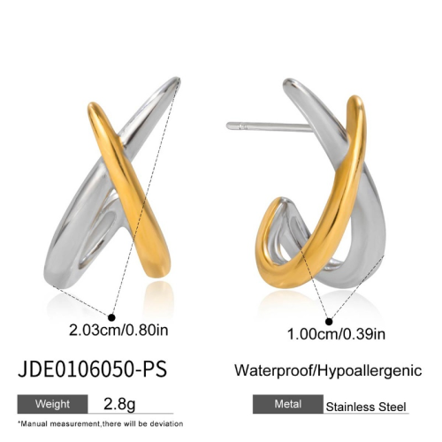 Boucles d’oreilles en acier – E0106050-PS