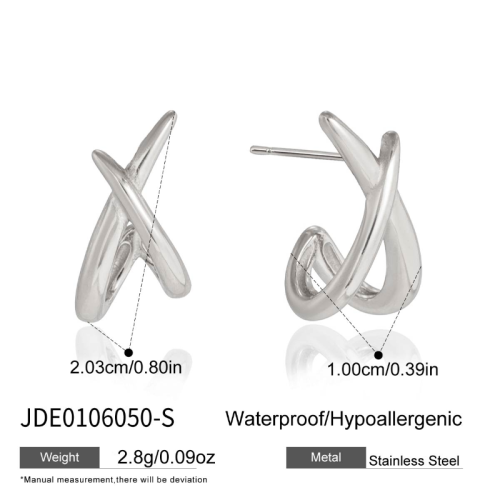 Boucles d’oreilles en acier – E0106050-S