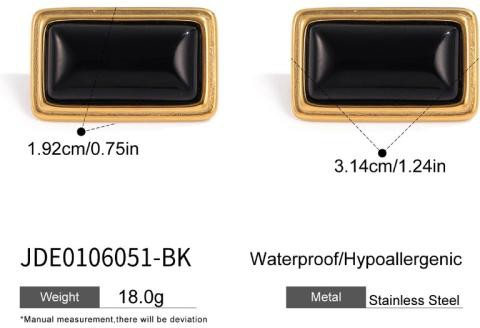 Boucles d’oreilles en acier – E0106051-BK