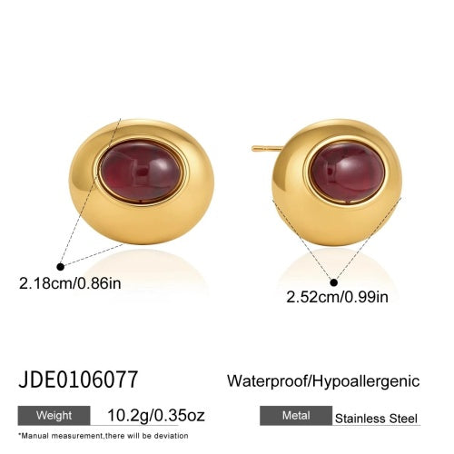 BOUCLES D’OREILLES ACIER REF E0106077