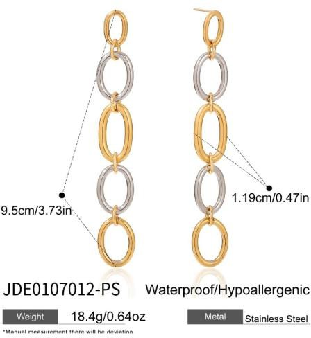 Boucles d’oreilles en acier – E0107012-PS
