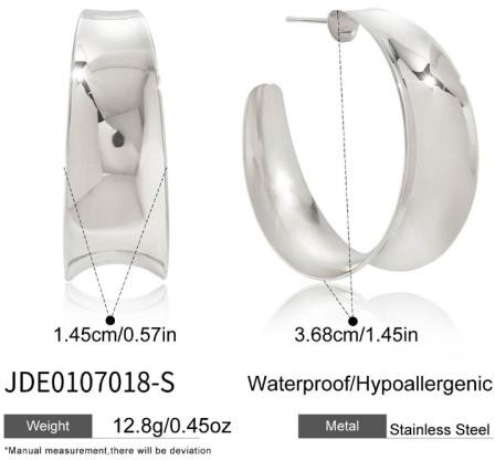 Boucles d’oreilles en acier – E0107018-S