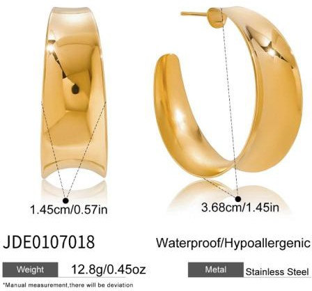 Boucles d’oreilles en acier – E0107018