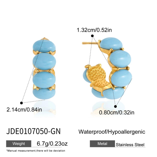 BOUCLES D’OREILLES ACIER REF E0107050-GN
