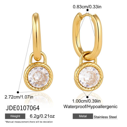 BOUCLES D’OREILLES ACIER REF E0107064