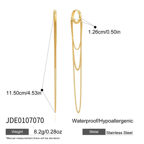 BOUCLES D’OREILLES ACIER REF E0107070