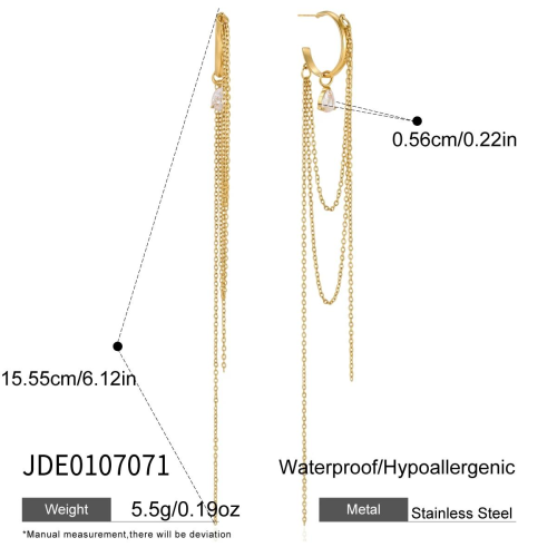 BOUCLES D’OREILLES ACIER REF E0107071