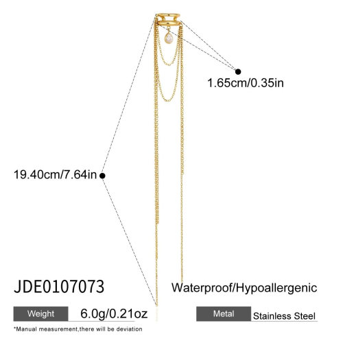 BOUCLES D’OREILLES ACIER REF E0107073