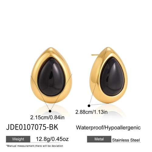 BOUCLES D’OREILLES ACIER REF E0107075-BK