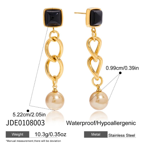 Boucles d’oreilles en acier – E0108003