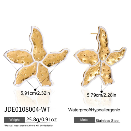 Boucles d’oreilles en acier – E0108004-WT