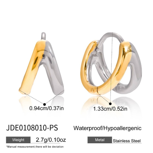 Boucles d’oreilles en acier – E0108010-PS