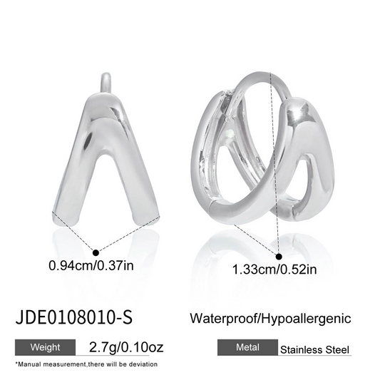 Boucles d’oreilles en acier – E0108010-S