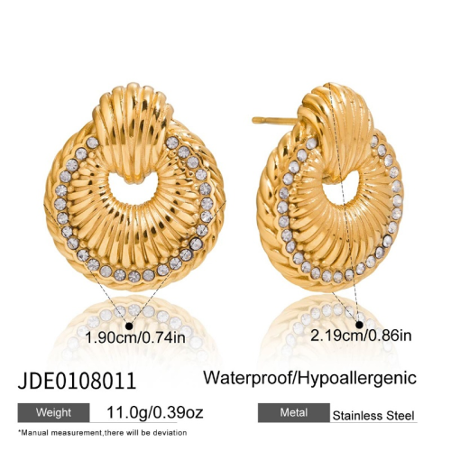 Boucles d’oreilles en acier – E0108011