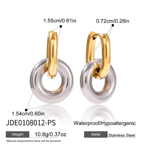 Boucles d’oreilles en acier – E0108012-PS