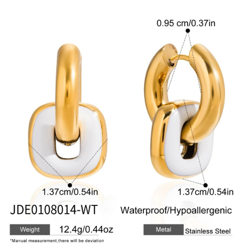 Boucles d’oreilles en acier – E0108014-WT