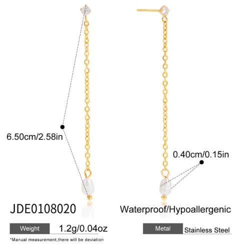 Boucles d’oreilles en acier – E0108020