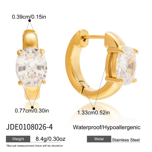 Boucles d’oreilles en acier – E0108026-4