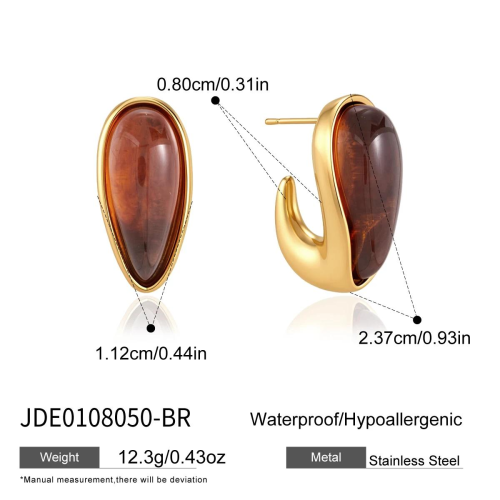BOUCLES D’OREILLES ACIER REF E0108050-BR