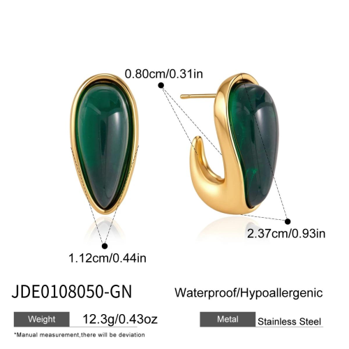 BOUCLES D’OREILLES ACIER REF E0108050-GN