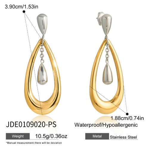 Boucles d’oreilles en acier – E0109020-PS