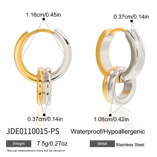 Boucles d’oreilles en acier – E0110015-PS