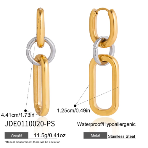 Boucles d’oreilles en acier – E0110020-PS