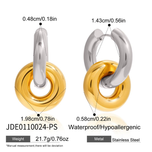 Boucles d’oreilles en acier – E0110024-PS