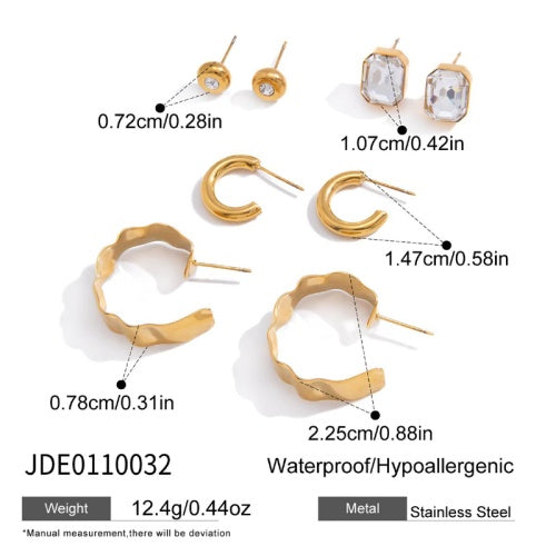 Boucles d’oreilles en acier – E0110032