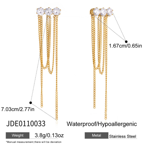 Boucles d’oreilles en acier – E0110033