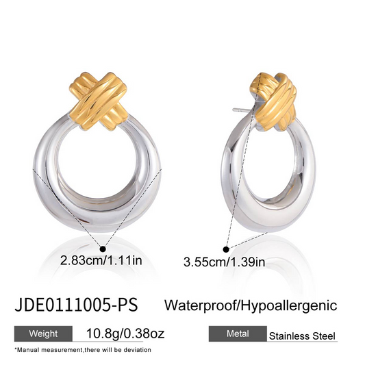 Boucles d'oreilles en acier - E0111005-PS