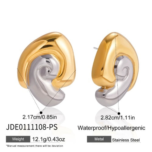 Boucles d’oreilles en acier – E0111108-PS