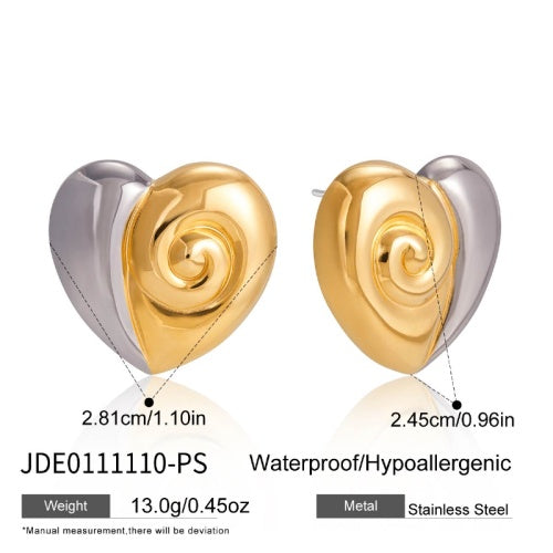 Boucles d’oreilles en acier – E0111110-PS
