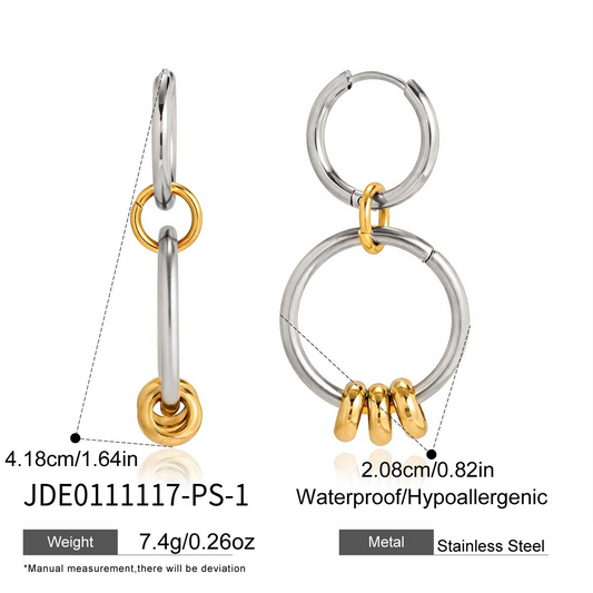 Boucles d’oreilles en acier – E0111117-PS-1