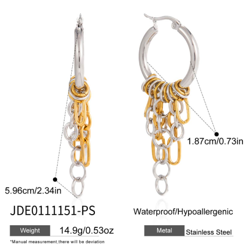 Boucles d’oreilles en acier – E0111151-PS