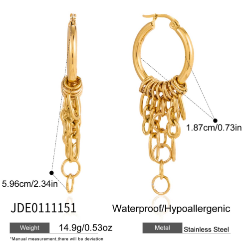 Boucles d’oreilles en acier – E0111151