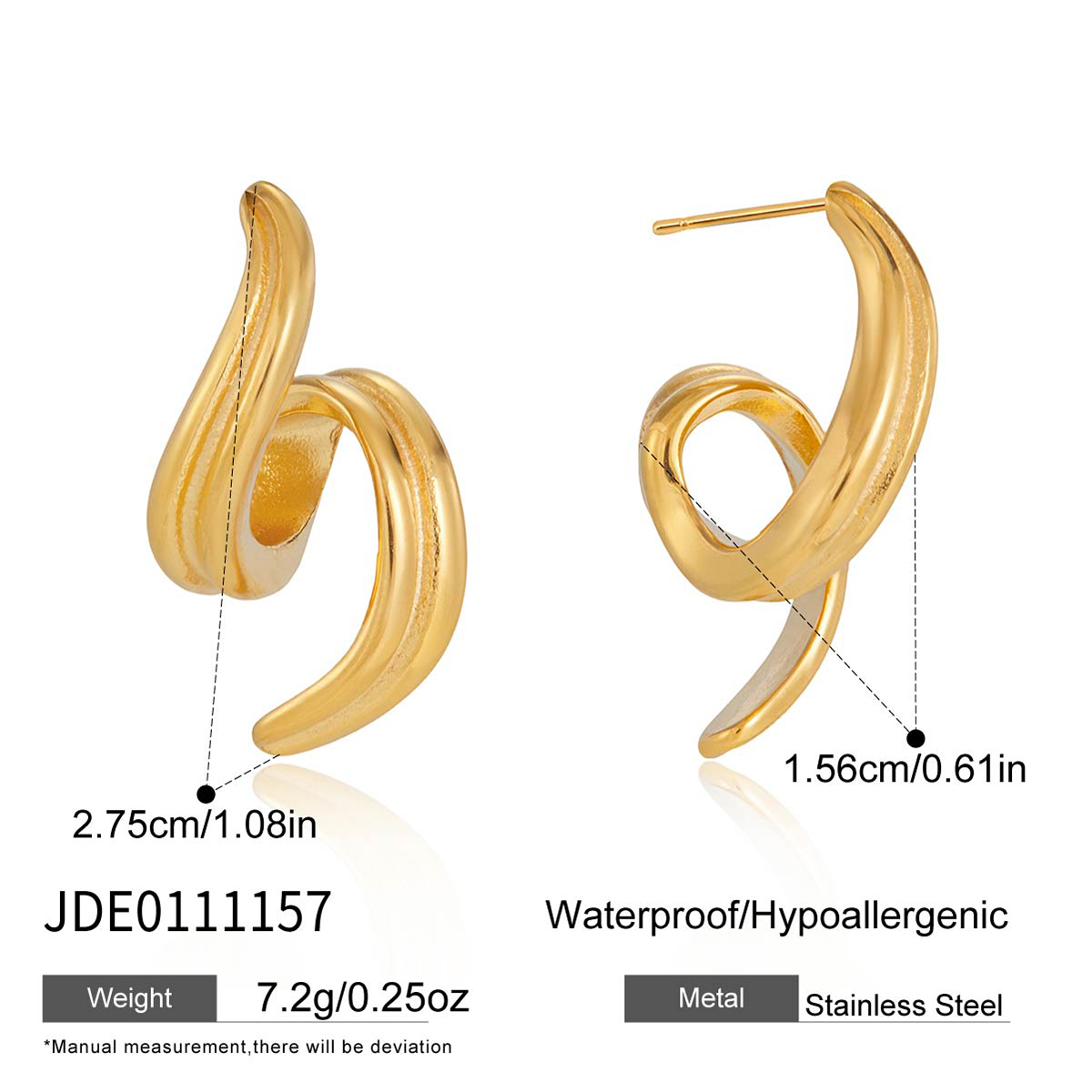 Boucles d’oreilles en acier – E0111157